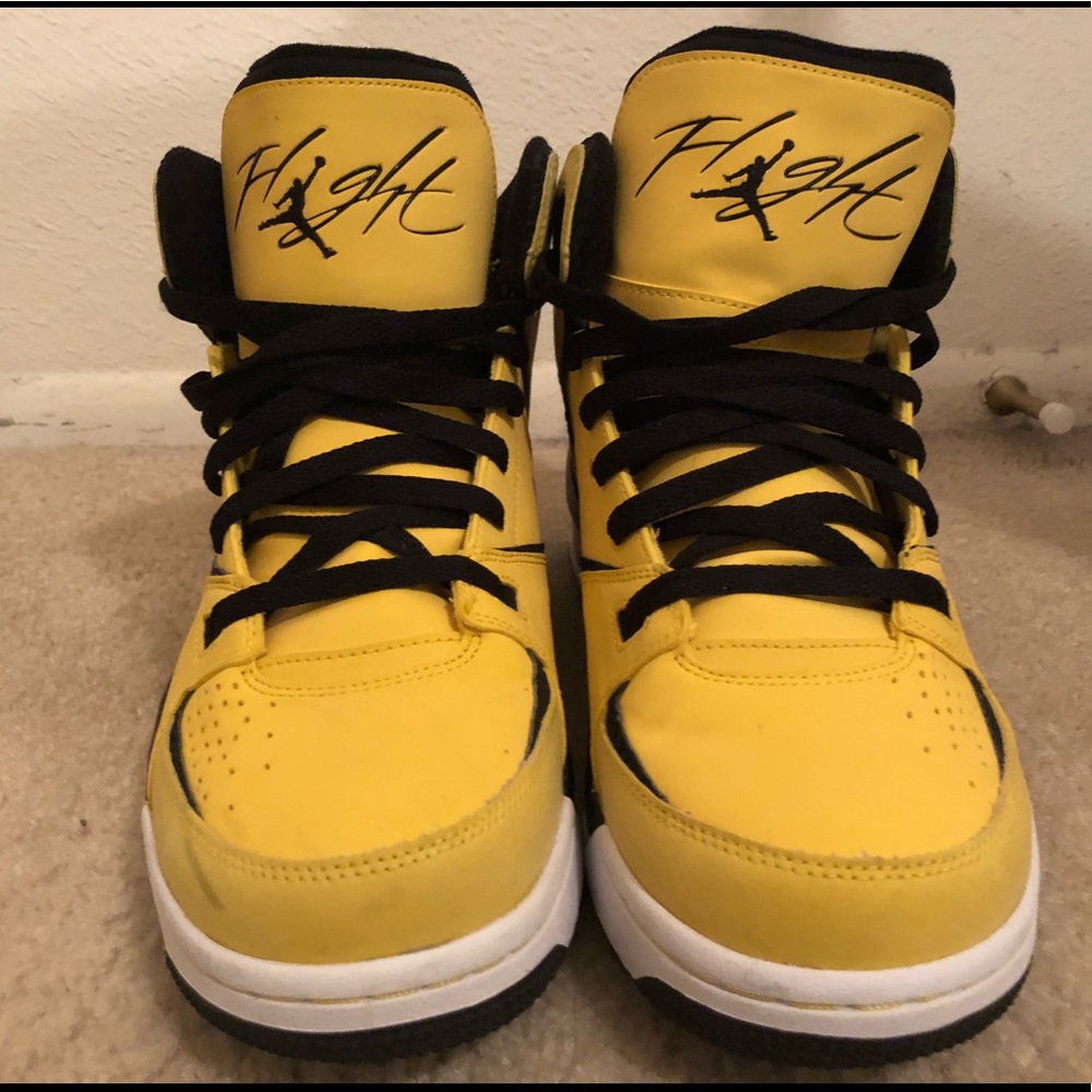 Yellow and Black Jordan Flights